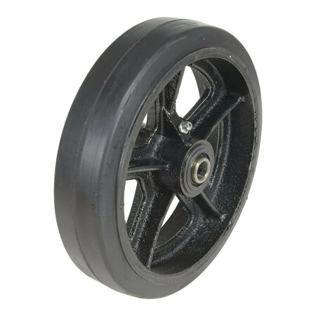 VESTIL Mold on Rubber Wheel 8x2 Black WHL-MR-8X2